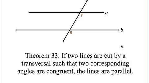 Proving Parallel Lines: Lesson 052gb