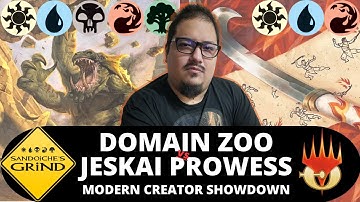 DOMAIN ZOO NO 5K MODERN CREATORS SHOWDOWN! Round 1 - Domain Zoo vs. Jeskai Prowess (Magic Online)