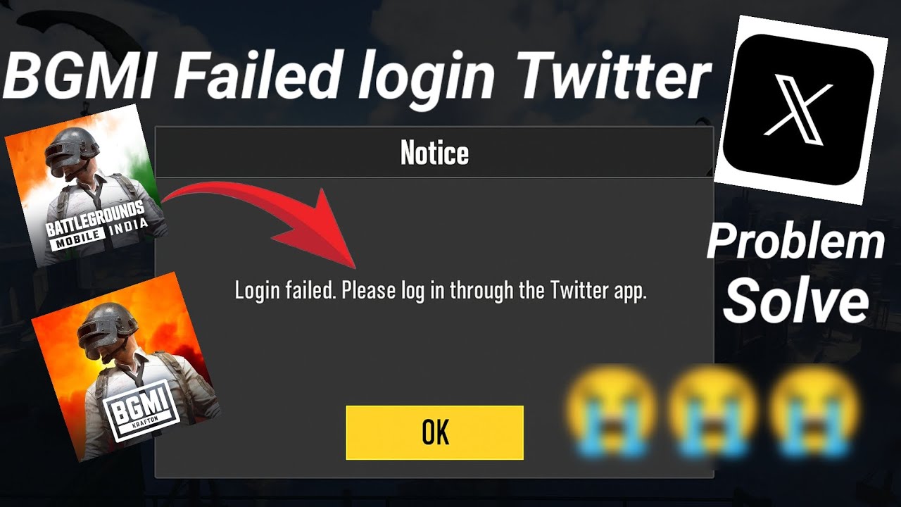 login failed please login through the twitter app - how to fix bgmi ...