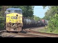 I Was Filming a CSX Trains and Guess What? Fast CSX Train Overhead View! Slow Norfolk Southern Train