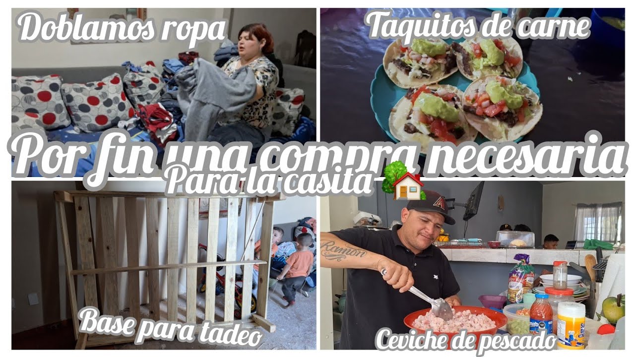 POR FIN HICIMOS  UNA COMPRA NECESARIA PARA LA CASITA🏡doblamos ropa,base para tadeo,ceviche & taquito