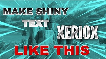 HOW TO MAKE SHINY TEXT FREE ANDROID/IOS 2019