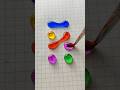 🟡🟢🔴👉🏻👑 fun color water drop #drawing #line #games #shorts