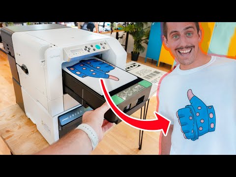 This machine can print ANY t-shirt design in seconds! (Roland VersaStudio