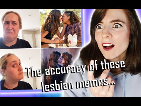 Lesbian memes that are a little TOO real.