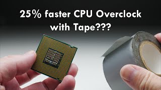 Overclocking the Q6600 CPU with tape