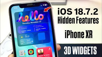 iOS 18.7.2 New Hidden Features - iOS 18.7.2 New 3D Widgets on iPhone XR