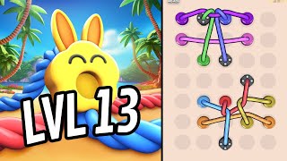 🪢 TWISTED TANGLE 🪢 Level 13 🧩 Gameplay Walkthrough