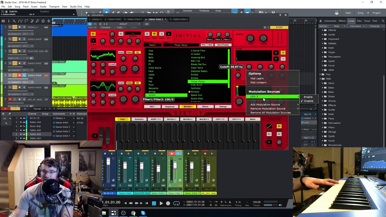 Sektor by Intial Audio - Sound Demo, Jamming, and Giveaways!!