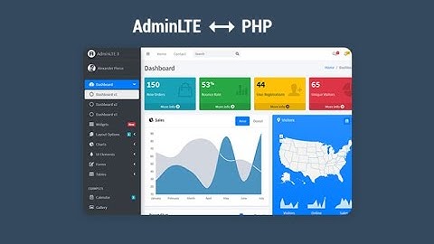 Implement AdminLTE Template in PHP & MySQL || Part - 3