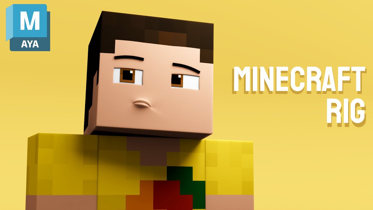 Simple Minecraft Maya Rigs Minecraft Rig for Maya 2022+ | Mango Rig - YouTube