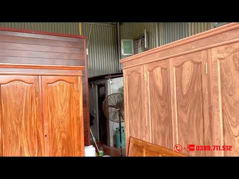 Video Tủ Áo Gỗ Hương Đá Hàng Thửa Chọn Vân Veo Mộng Mạng bén... - youtube