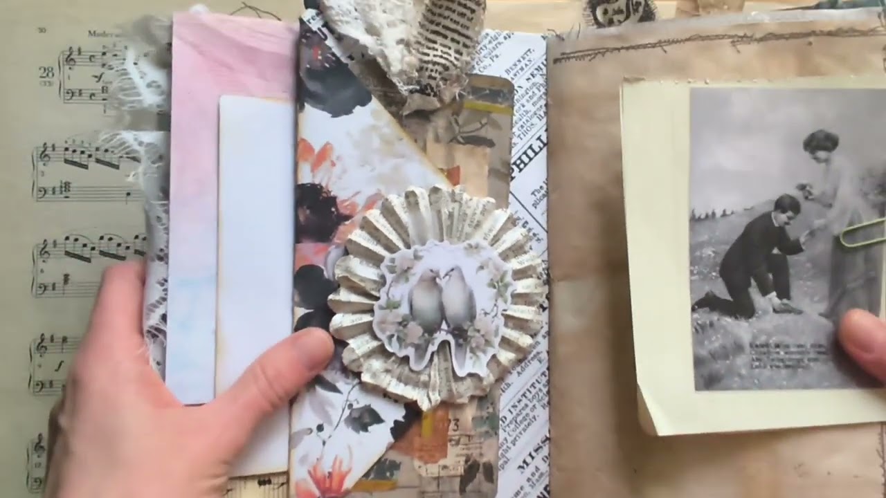 Junk Journal z motywem miłosnym. Zajrzyj ze mną do środka! 