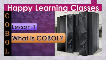 What is COBOL?  | COBOL - Lesson 1 | COBOL Tutorials | learn COBOL