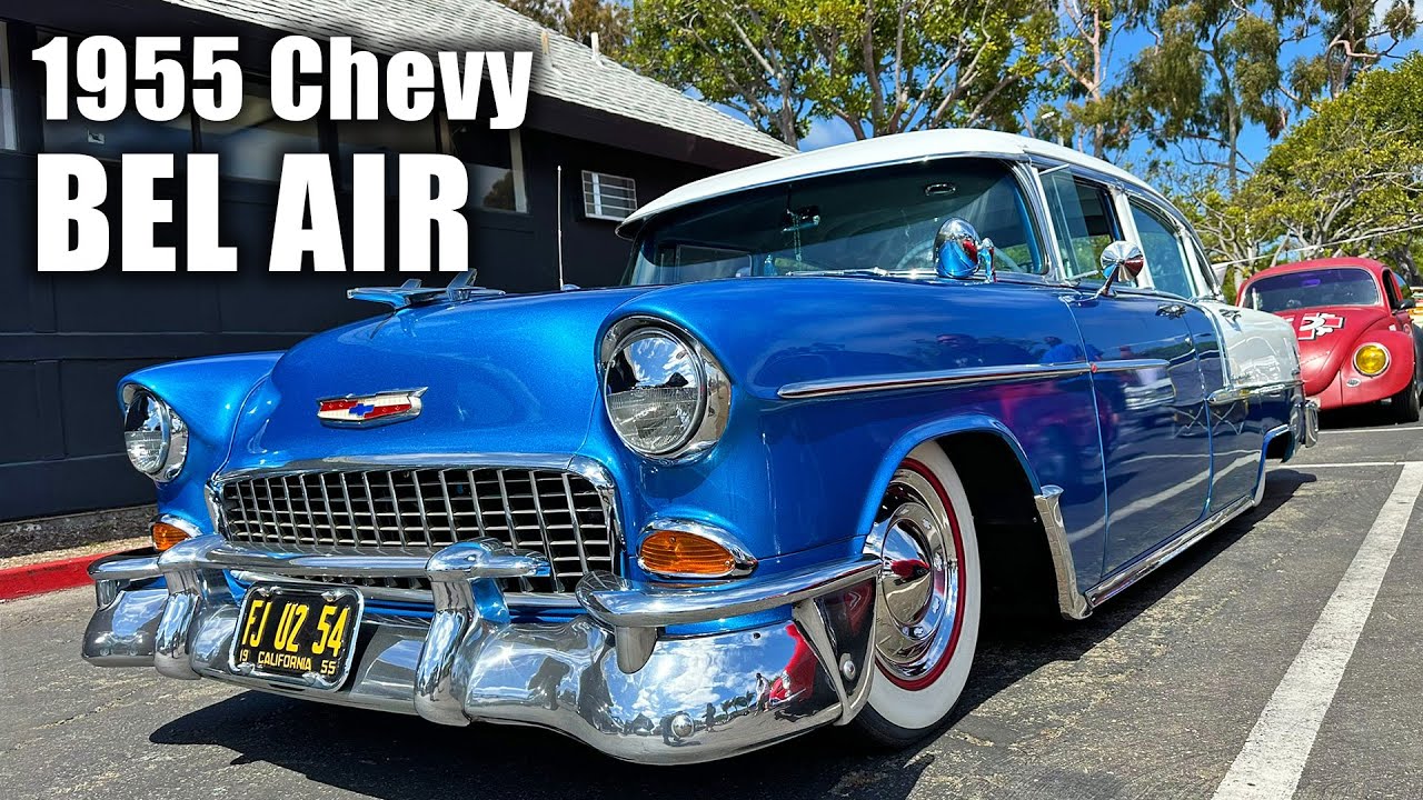 Custom 1955 Chevy Bel Air 4-Door Sedan • Up-Close Walkaround - YouTube