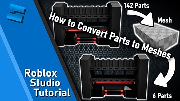 How to Convert Parts to Mesh in Roblox Studio