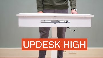 Updesk High Electric - Compact sit-stand desk Workstation - Worktrainer