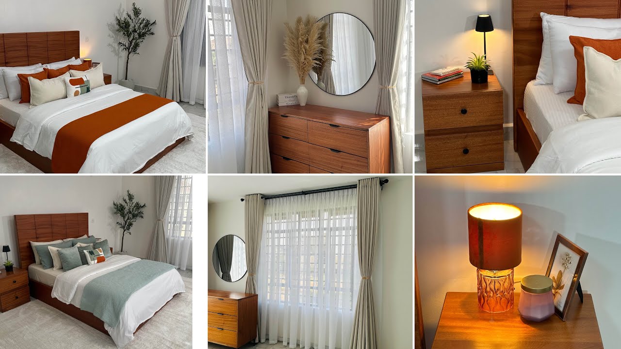 Bedroom Makeover|New furniture, New curtains, and a whole new style. Come see how it turned out ❤️🫶🏾