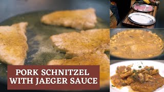 Pork Schnitzel with Jaeger Sauce Recipe