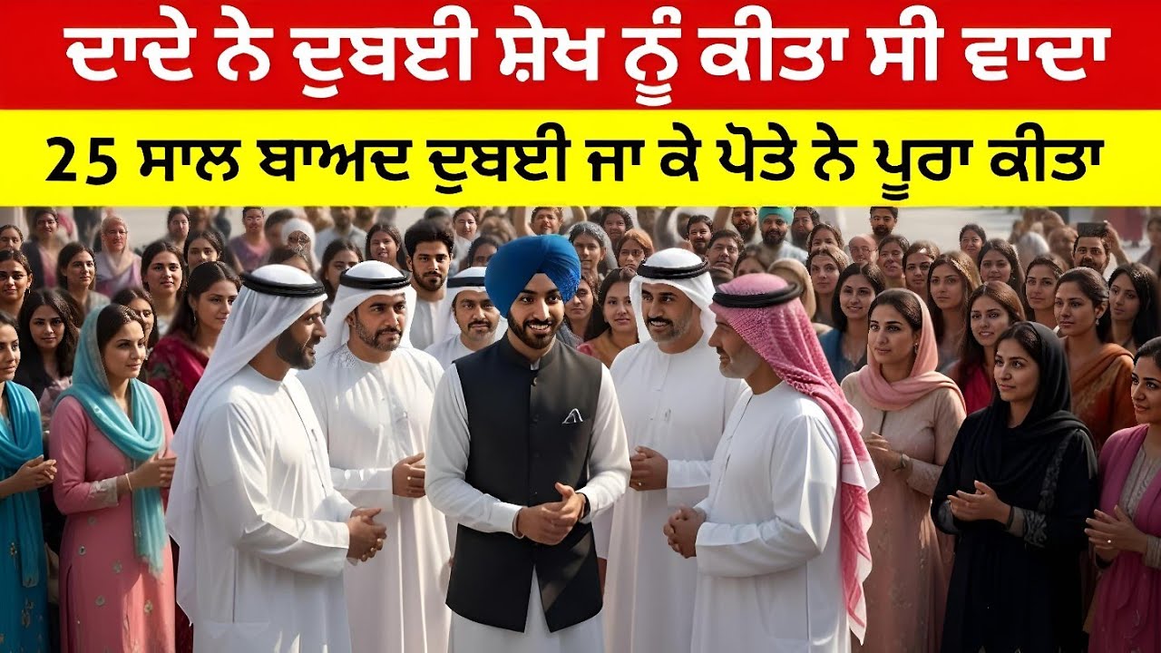 ਦਾਦੇ ਨੇ ਦੁਬਈ ਸ਼ੇਖ ਨੂੰ ਕੀਤਾ ਸੀ ਵਾਦਾ 25 ਸਾਲ ਬਾਅਦ ਦੁਬਈ ਜਾ ਕੇ ਪੋਤੇ ਨੇ ਪੂਰਾ ਕੀਤਾ