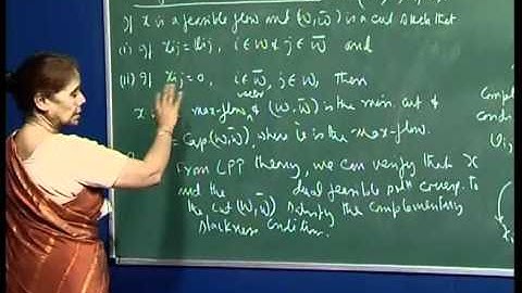 Mod-01 Lec-34 Problem 3 (assignment 7), Min-cut Max-flow theorem, Labelling algorithm.