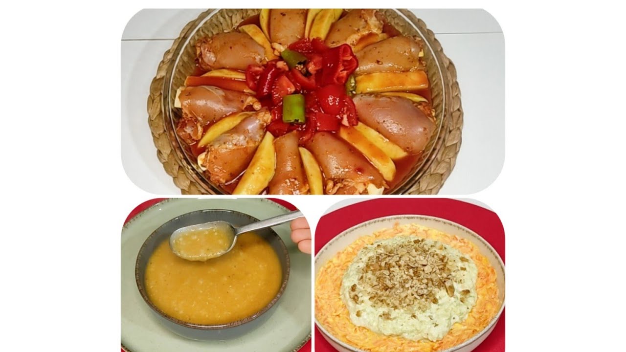 Pratik ve Lezzetli İftar Menüsü /  Akşam Yemeği / Çorba / Meze / Tavuklu Yemek Tarifleri / Ramazan
