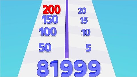 Number Master 3D : Number Run 2048 in MAX LEVEL ( New Update , ASMR ) PART - 02