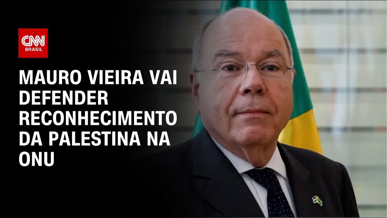 Mauro Vieira vai defender reconhecimento da Palestina como membro da ONU | CNN PRIME TIME