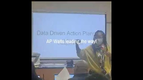 Data Driven Action Planning Math PLC: Principal Watts