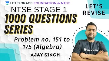 Problem no. 151 to 175 Algebra | 1000 Problems Series | Let