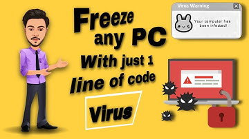 Freeze any PC with just 1 line of code virus | Basic Virus | Freeze PC | Make Your Own Virus 😊