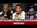 UFC 328: Khamzat Chimaev vs. Sean Strickland Fighter Picks