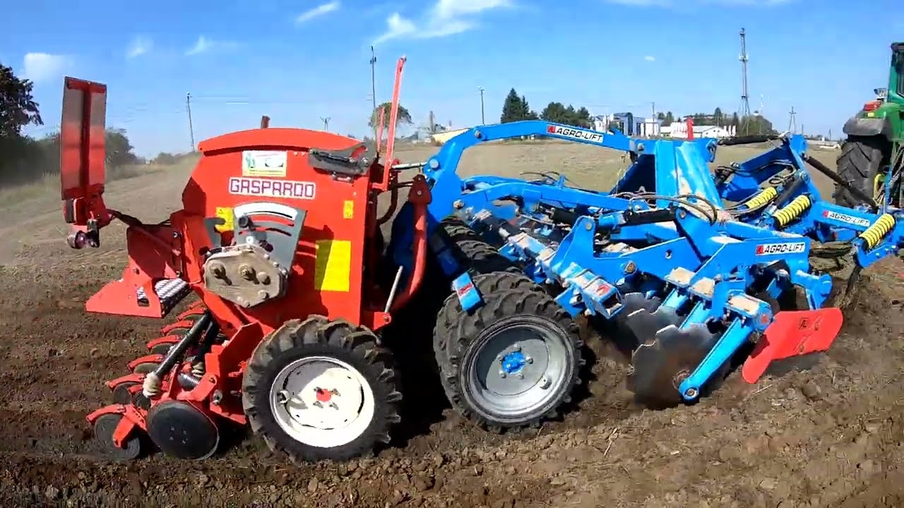 Siew uproszczony agregatem Agro-Lift JUMPER + MULTIPACK DRIVE + siewnik Gaspardo x John Deere 6820