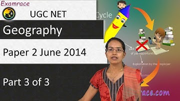 CBSE (UGC) NET Geography Paper 2 June 2014 Solutions: Part 3 of 3