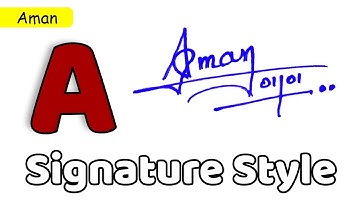 ✅ Aman Name Signature Request done