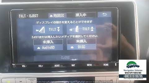 NSZT-Y68T Toyota car multimedia SD and password unlock