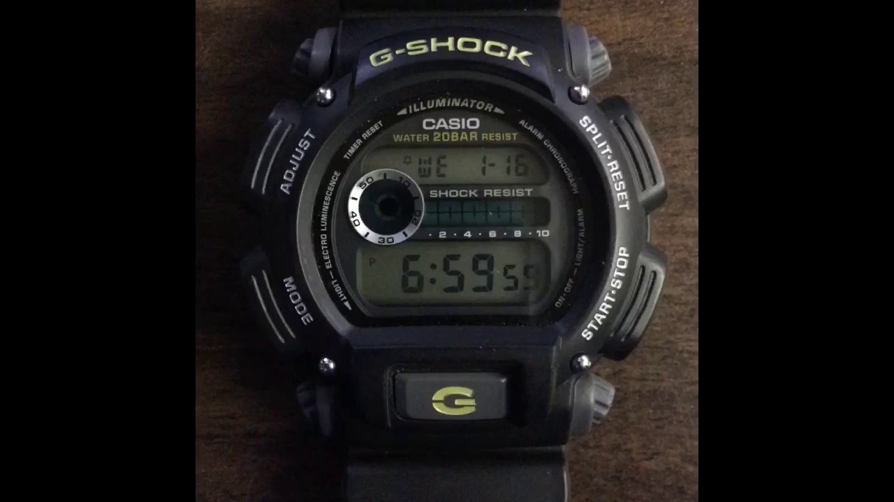 Turn off hourly chime on a Casio G-Shock, easiest method - YouTube