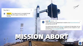 NASA & SpaceX Crew Dragon Demo-2 Attempt 1 (SHORTENED VERSION)