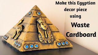 Pyramid home decor/Egyptian theme/art and craft/best out of waste