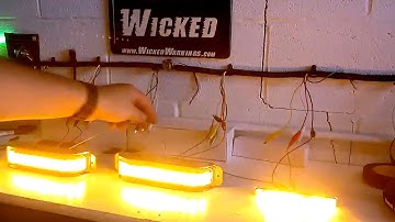 New Raptor LED Strobe Light Product Demo by Wicked Warnings