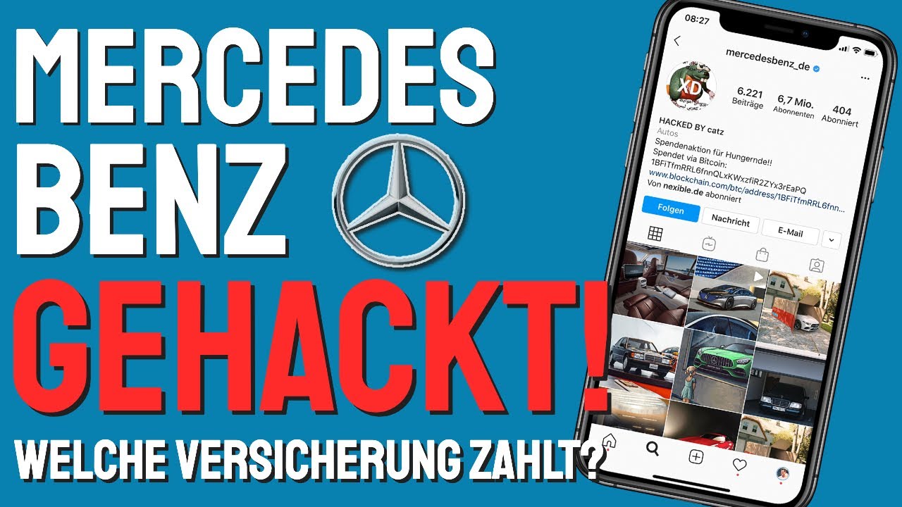 Mercedes Benz Instagram Account Gehackt Hoffentlich Hat Mercedes Diese Versicherung Youtube