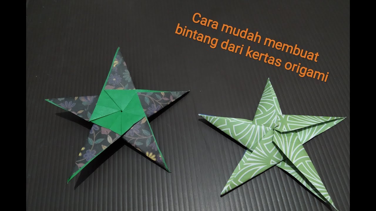 Cara Membuat Bintang dari Kertas Origami  YouTube