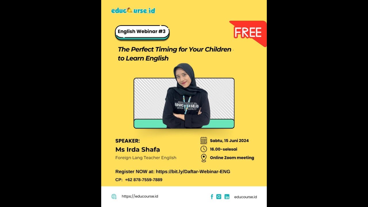 [Webinar English] The Perfect Timing for Your Children to Learn English ...