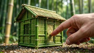 Building a Miniature Bamboo House from Fresh Bamboo Forest ๐ฟ Building a Miniature Bamboo House from Fresh Bamboo Forest ๐ฟ