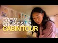 Crew Cruise Ship CABIN TOUR: Dancer vs Singer edition (Regal Princess)