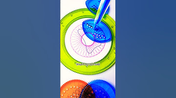 Spirograph Ruler Magic 🌀Relaxing Spiral Art #spirograph #ruler #oddlysatisfying #shorts #relaxingart