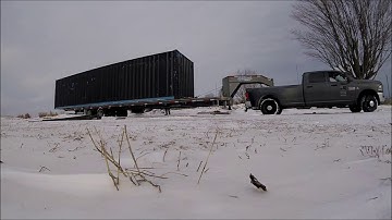 Loading a shipping container