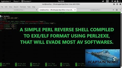 A SIMPLE PERL REVERSE SHELL COMPILED TO EXE/ELF FORMAT USING perl2exe THAT WILL EVADE MOST AVs