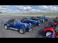 Caterham’s 50th anniversary parade at Donington Park.