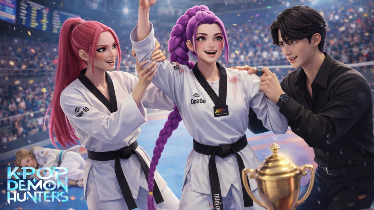 JINU AND MIRA RESCUE RUMI FROM EVIL COMPETITORS || K-POP Demon Hunters ...